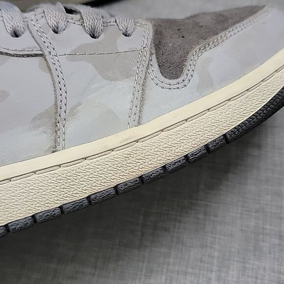 Nike Men's Air Jordan 1 Retro Camo High Sneakers AA3993-027  Gray 2017 OG SZ 9.5 - Picture 6 of 12